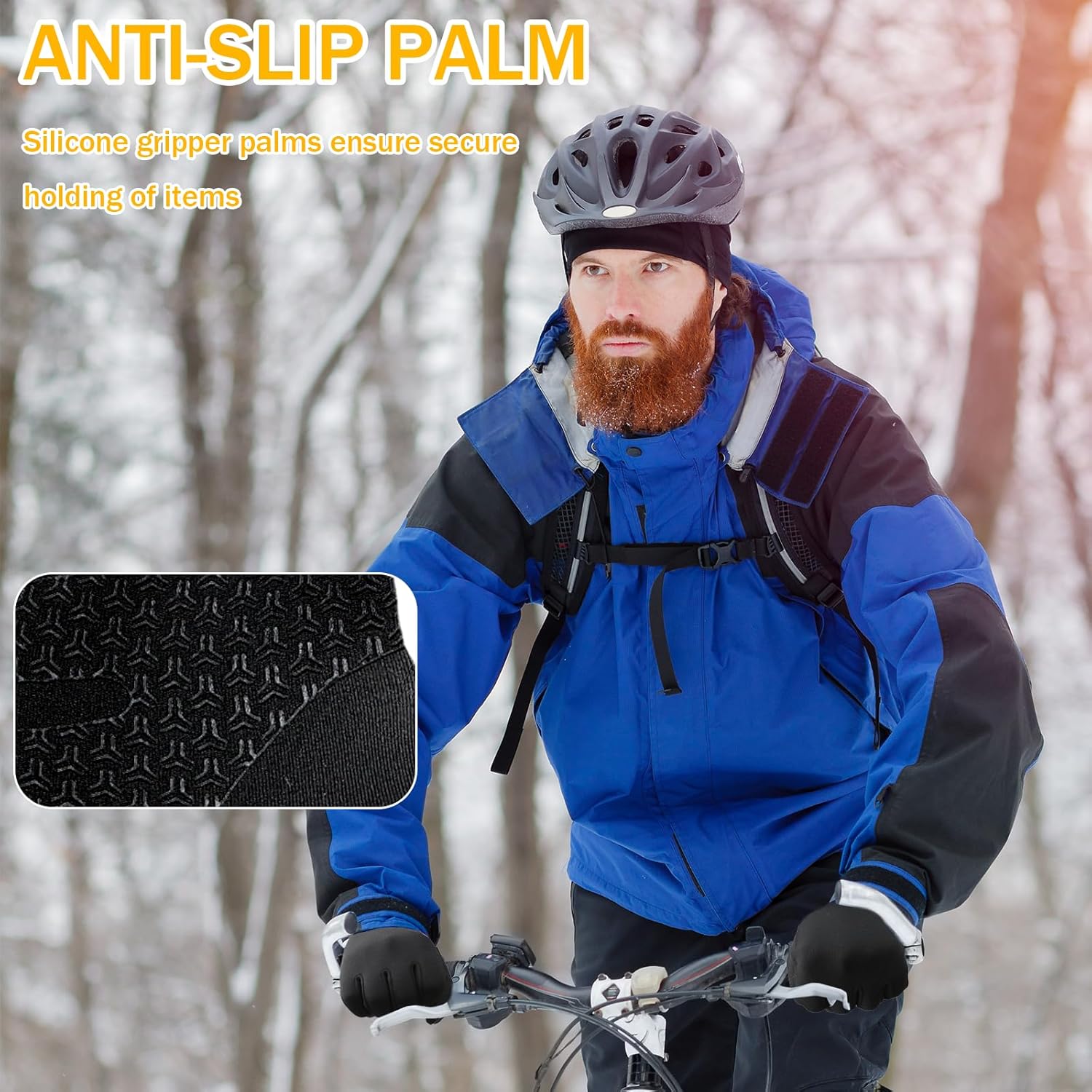 Waihoeer Running Gloves Lightweight Winter Touch screen Warm Liner Gloves Men Women for Cycling Biking Sports - Image 6