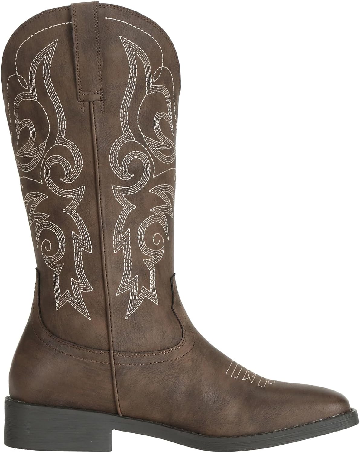 SheSole Women's Square Toe Western Cowgirl Cowboy Boots Mid Calf Embroidered - Image 6