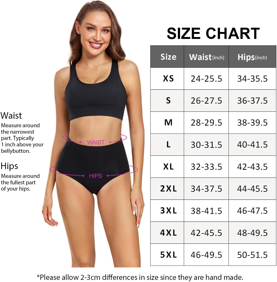 wirarpa Ladies Knickers Full Briefs High Waisted Cotton Underwear Panties for Women 5 Pack - Image 6