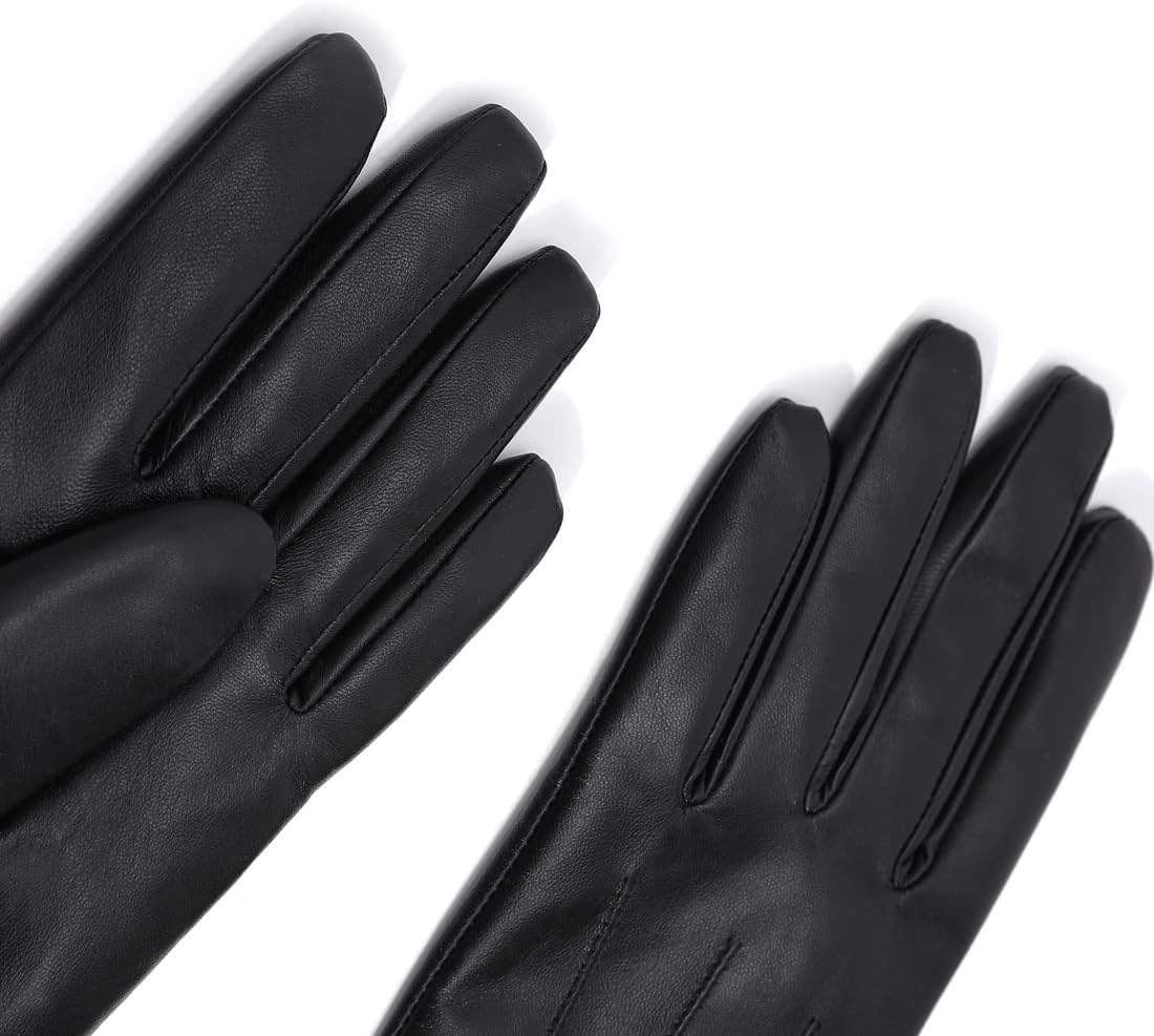 Leather Gloves Women,Winter Warm Cashmere Lining Touchscreen Ladies Glove GL017UK - Image 9