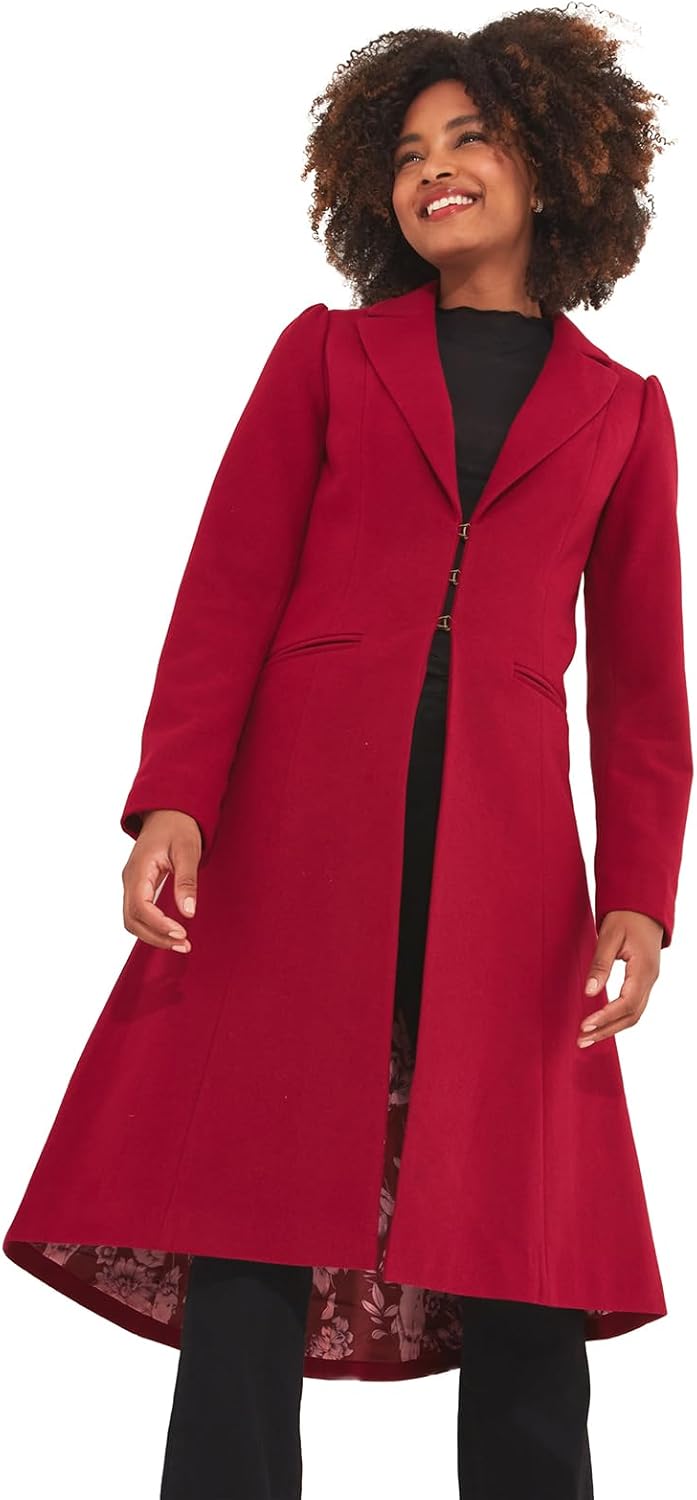 Joe Browns Women's Vintage Peplum Hem Classic Wool Coat - Image 2