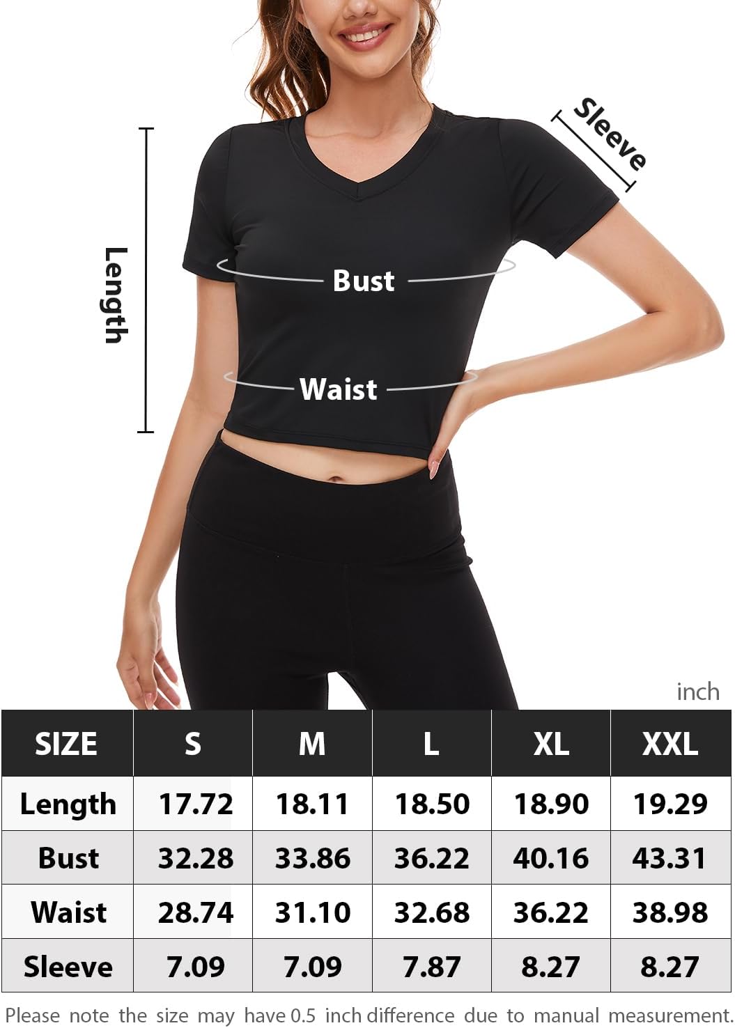 Star Vibe 3 Pack Gym Workout Crop Top Women's Activewear Sports Dry Fit Shirts Compression Slim Fit Basic Tees for Women - Image 8