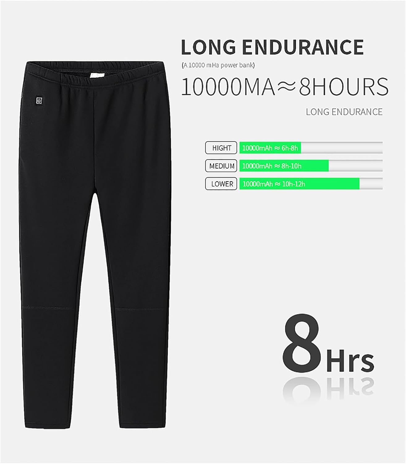 Heating Thermal Underwear, 22 Areas USB Electric Thermal Long Underwear Set Shirts and Pants, Snow Leggings for Women - Image 5