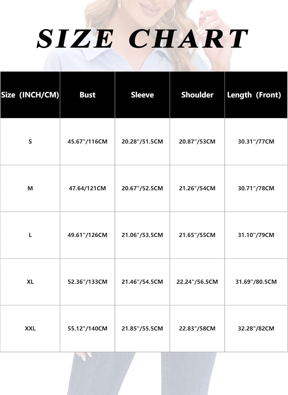 iChunhua Oversized Womens V Neck Long Sleeve Tops Long Polo Shirts Lightweight Sweatshirt Dress - Image 7