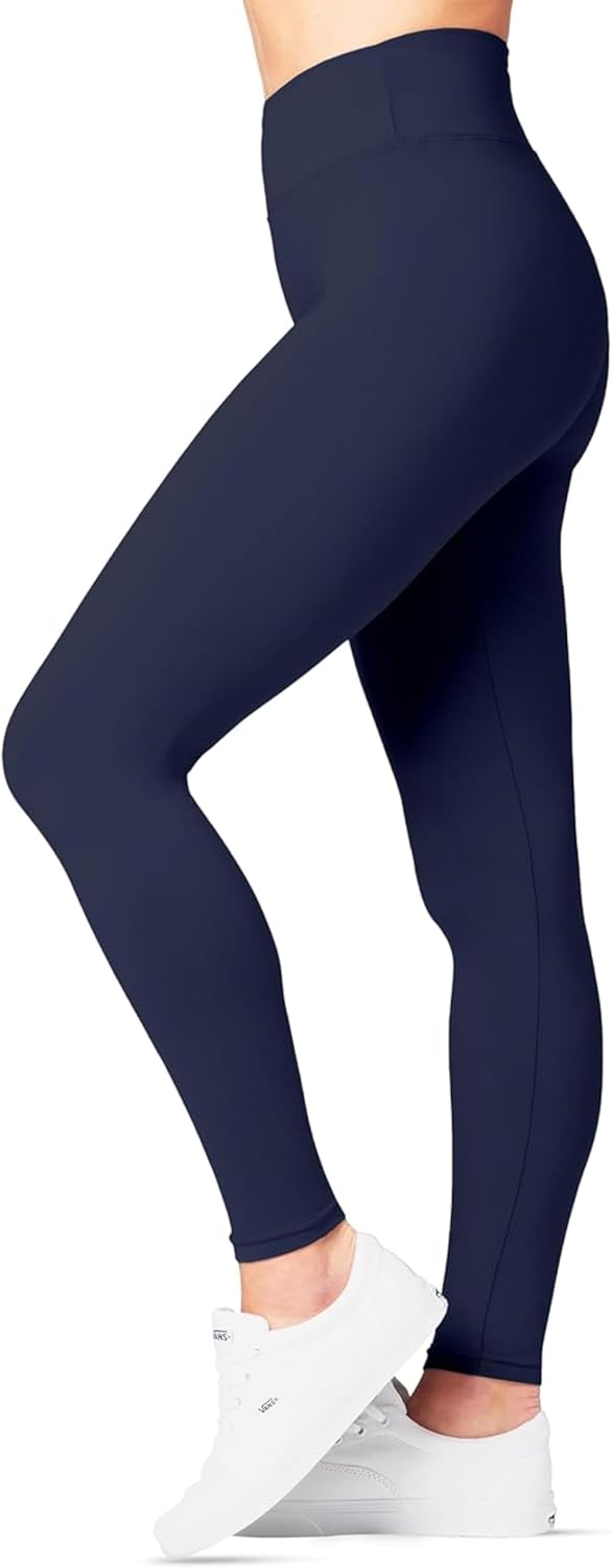 SATINA High Waisted Leggings for Women - Ladies Stretchy Gym and Yoga Leggings, Women's Workout Pants for Comfortable All Day Wear - Image 2