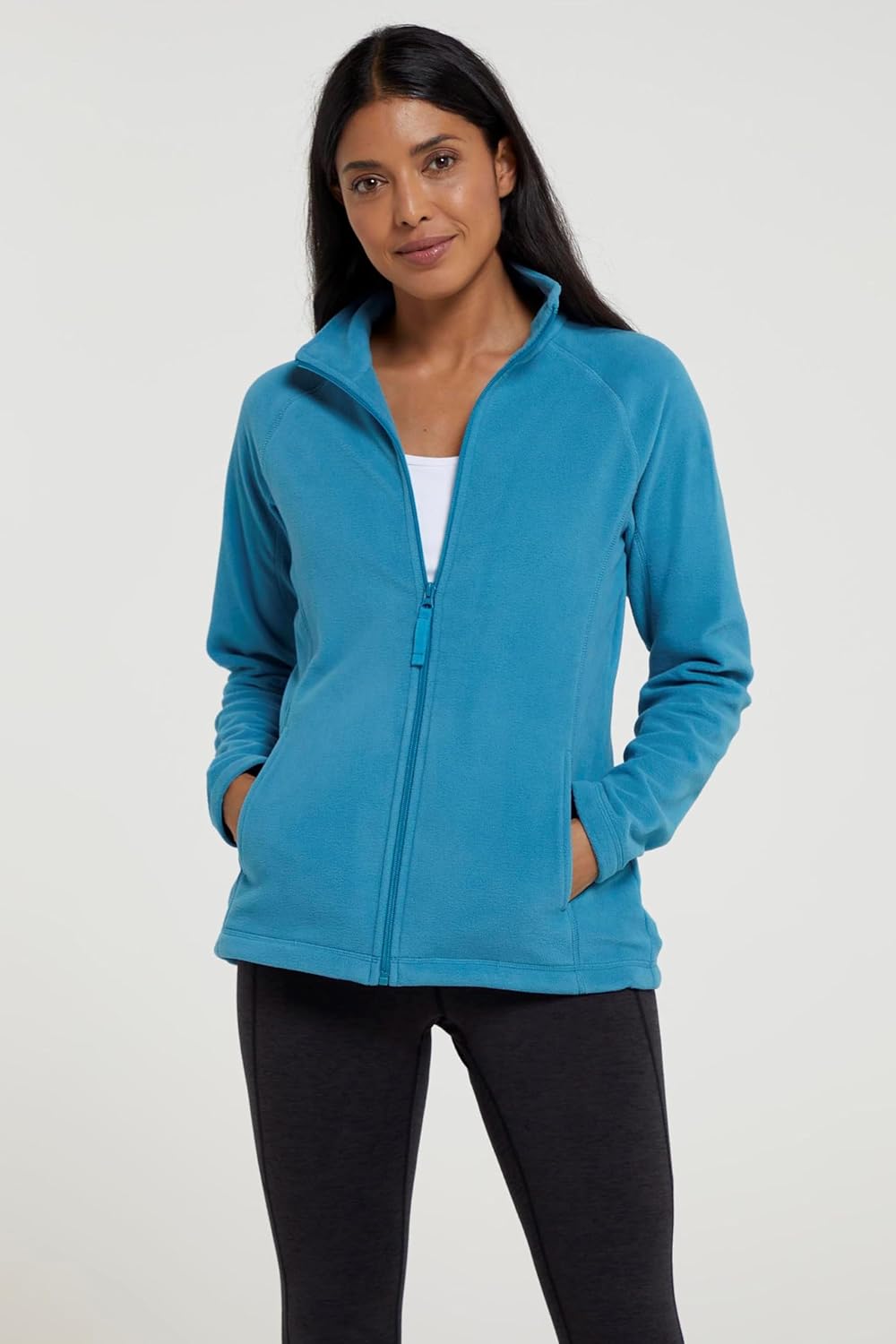 Mountain Warehouse Raso Womens Fleece - Soft Touch Ladies Sweater Top with Full Zip, Microfleece - Best for Daily Use, Outdoors & Travelling - Image 8