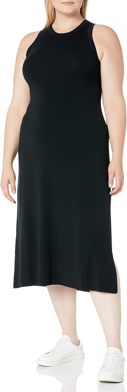 The Drop Women's Gabriela High-Neck Cut-In A-Line Side-Slit Maxi Sweater Dress - Image 10
