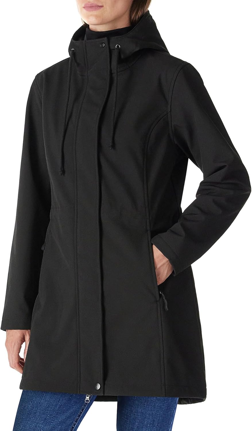 Outdoor Ventures Softshell Jacket Ladies Rain Jacket Functional Rain Coat Windbreaker Waterproof Hiking Jacket Breathable Outdoor Jacket with Hood for Spring Fall Winter - Image 4