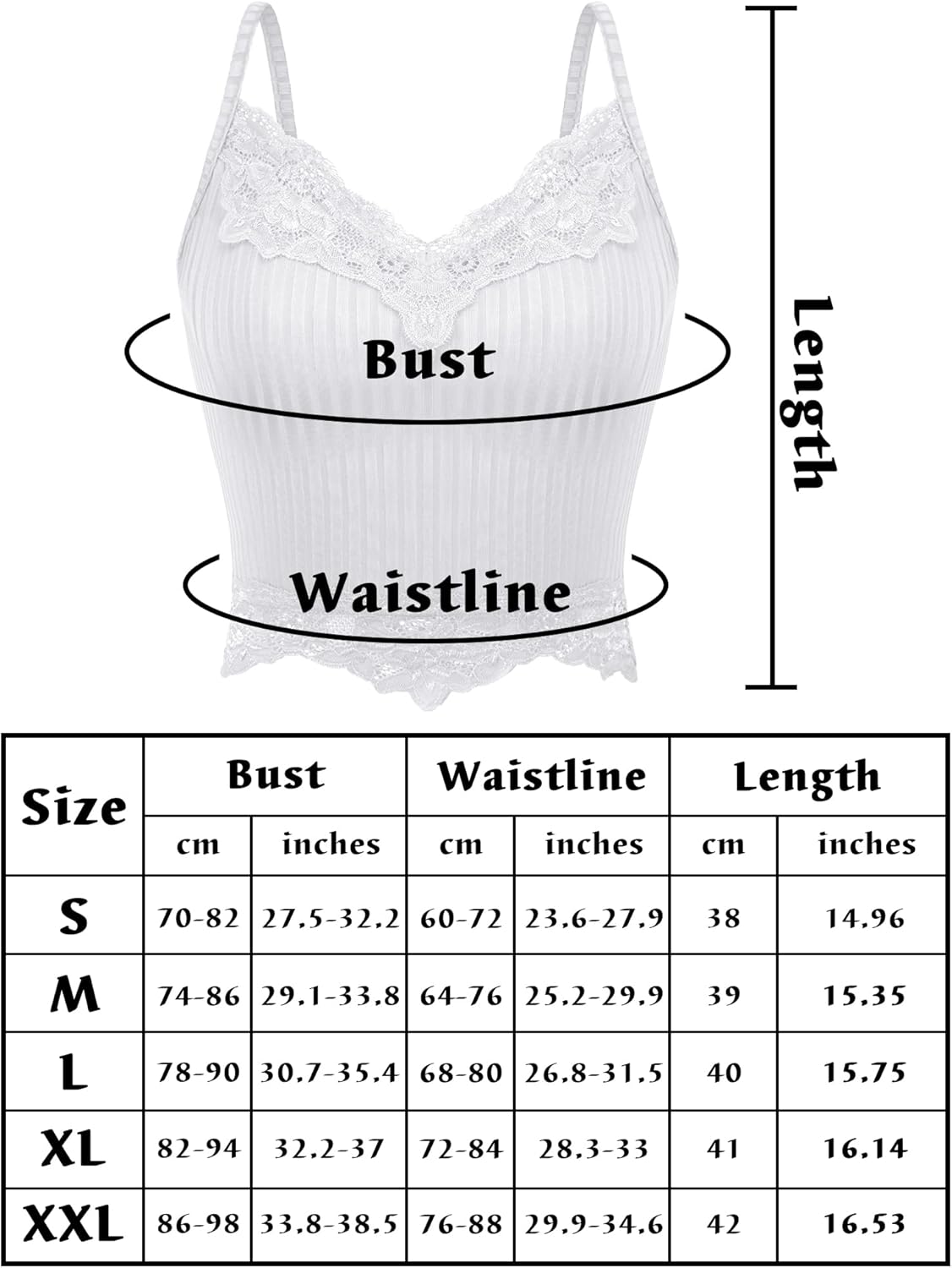 Bencailor 4 Pcs Lace Y2k Tank Tops Fairy Grunge Clothes Y2k Crop Tops Lace Patchwork Tops Cami Ribbed Knitted Tank Tops for Women - Image 4