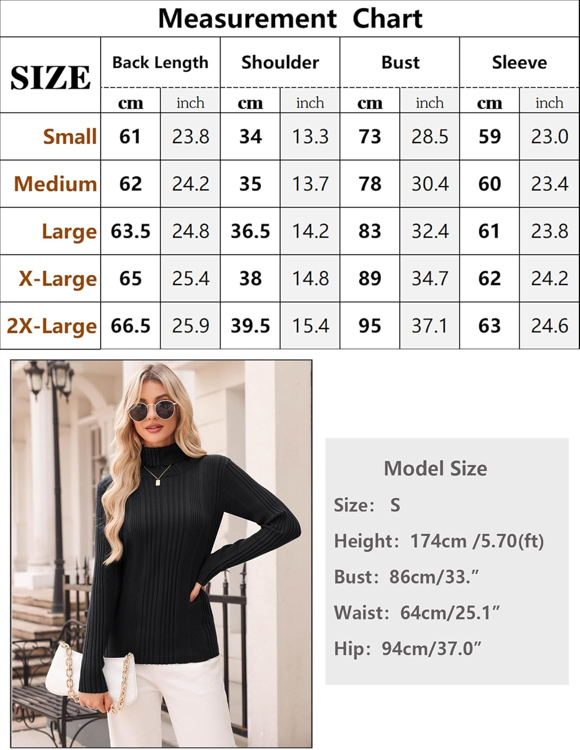 Jumpers for Women UK Turtle Neck Jumper Tops Ladies Long Sleeve Knitted Sweater Solid Winter Warm Pullover Tunic - Image 7
