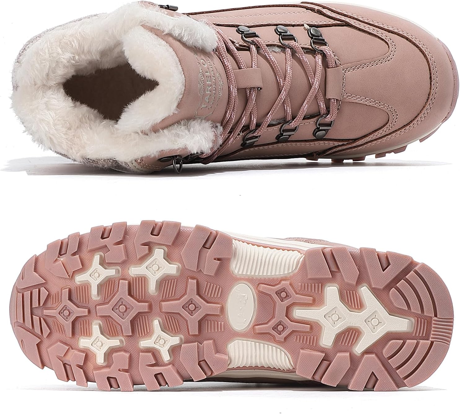 TARELO Winter Boots Women Snow Boots Warm Fur Lined Ankle Anti-Slip Walking Shoes Hiking Outdoors Size 4-7 - Image 5
