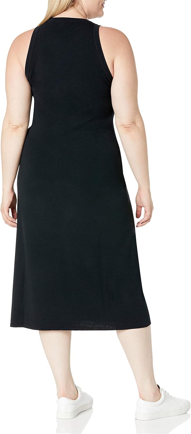 The Drop Women's Gabriela High-Neck Cut-In A-Line Side-Slit Maxi Sweater Dress - Image 11