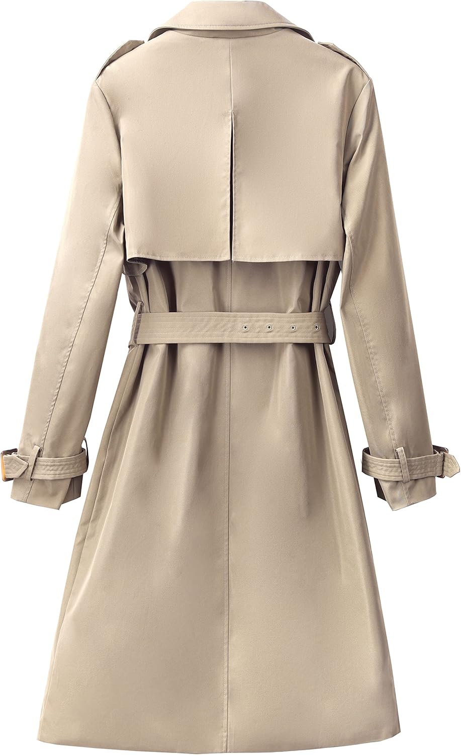 Orolay Long Trench Coat for Women with Belt Lightweight Double-Breasted Duster Trench Coat Slim Fit - Image 3