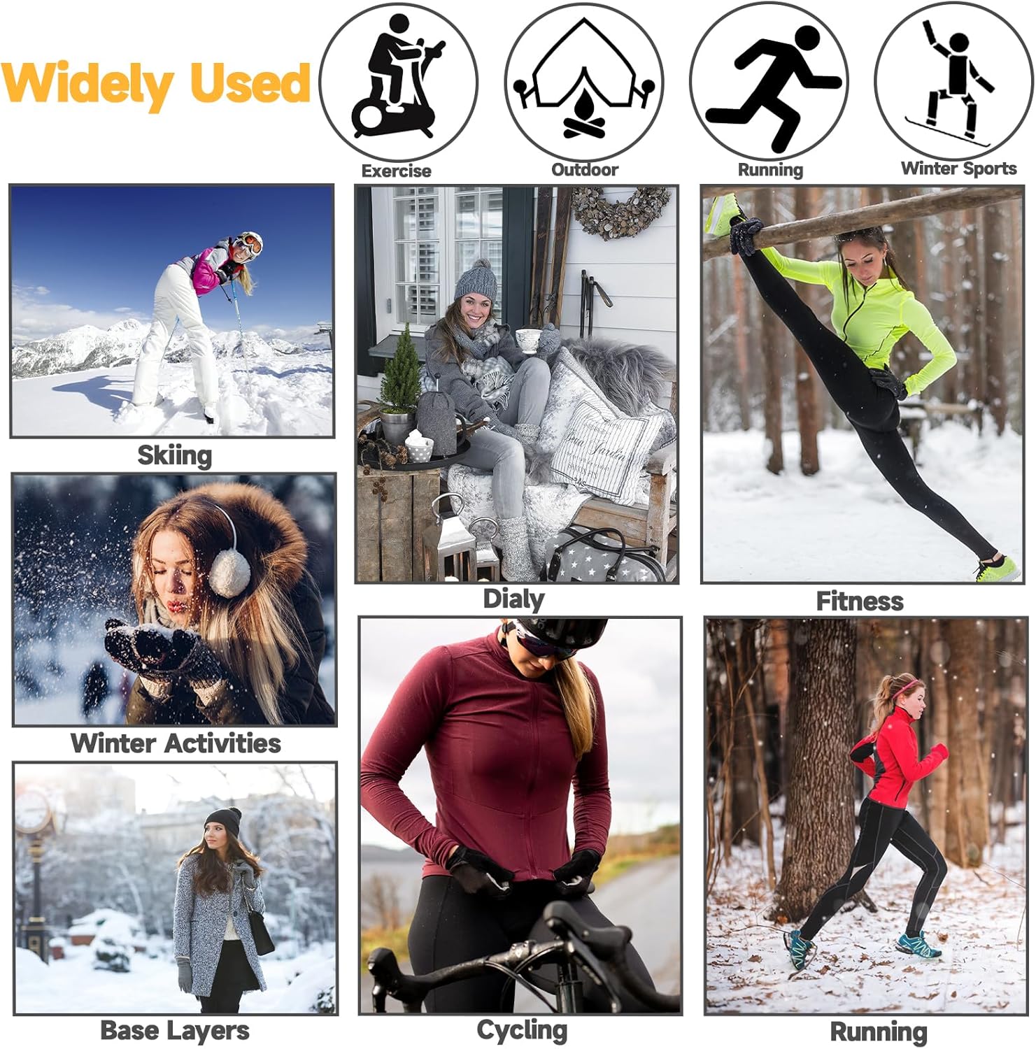 Thermal Leggings Women, Thick Soft High Waisted Tummy Control Bright Velvet Lined Pants for Ladies Cold Winter Snow Warm - Image 7