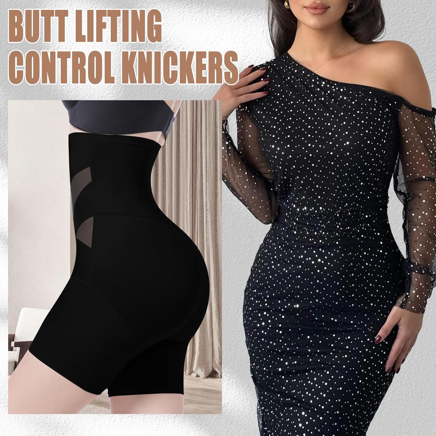 ONEW Tummy Control Knickers Women High Waisted Shapewear Shorts Waist Trainer Body Shaper Butt Lifter Shaping Underwear - Image 6