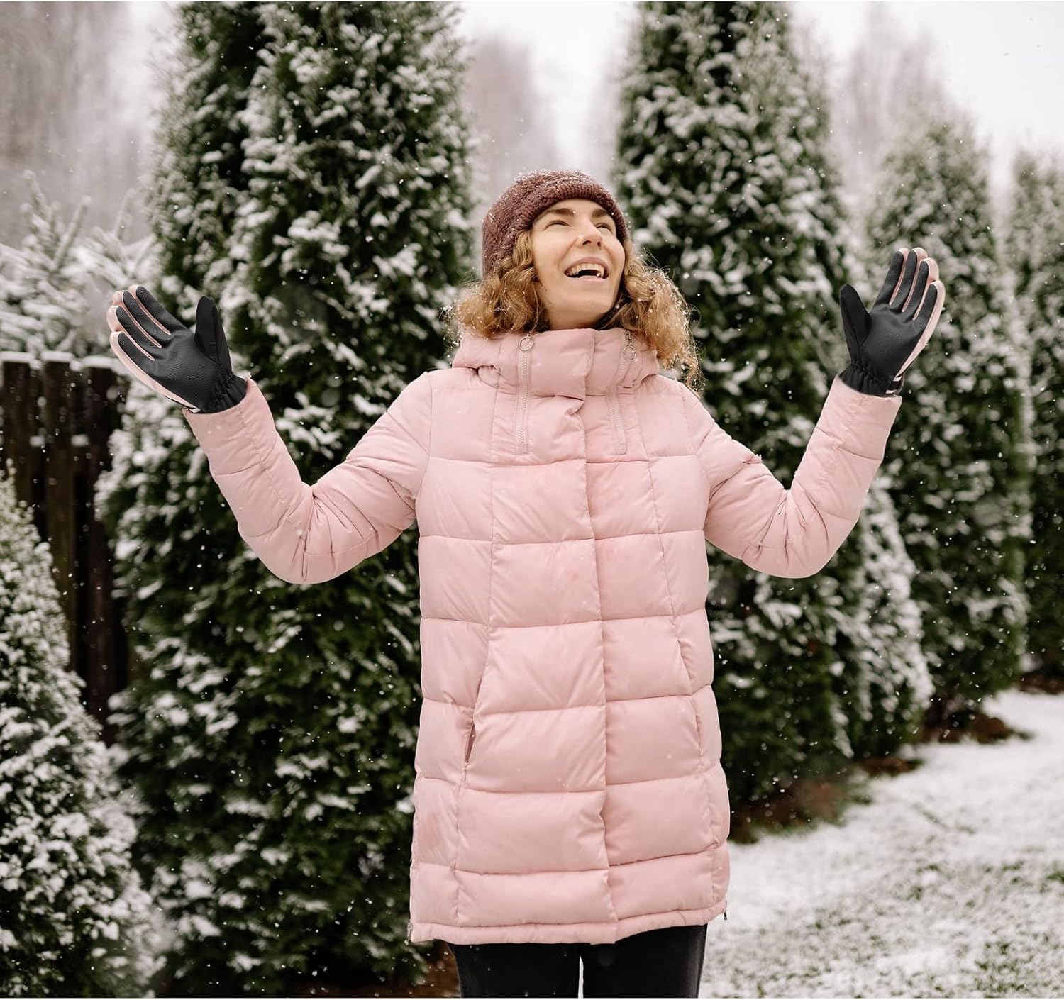 Andiker Ski Gloves Women Windproof Winter Warm Thermal Touchscreen Bike Cycling Gloves Snow Sports Snowboard Riding - Image 7