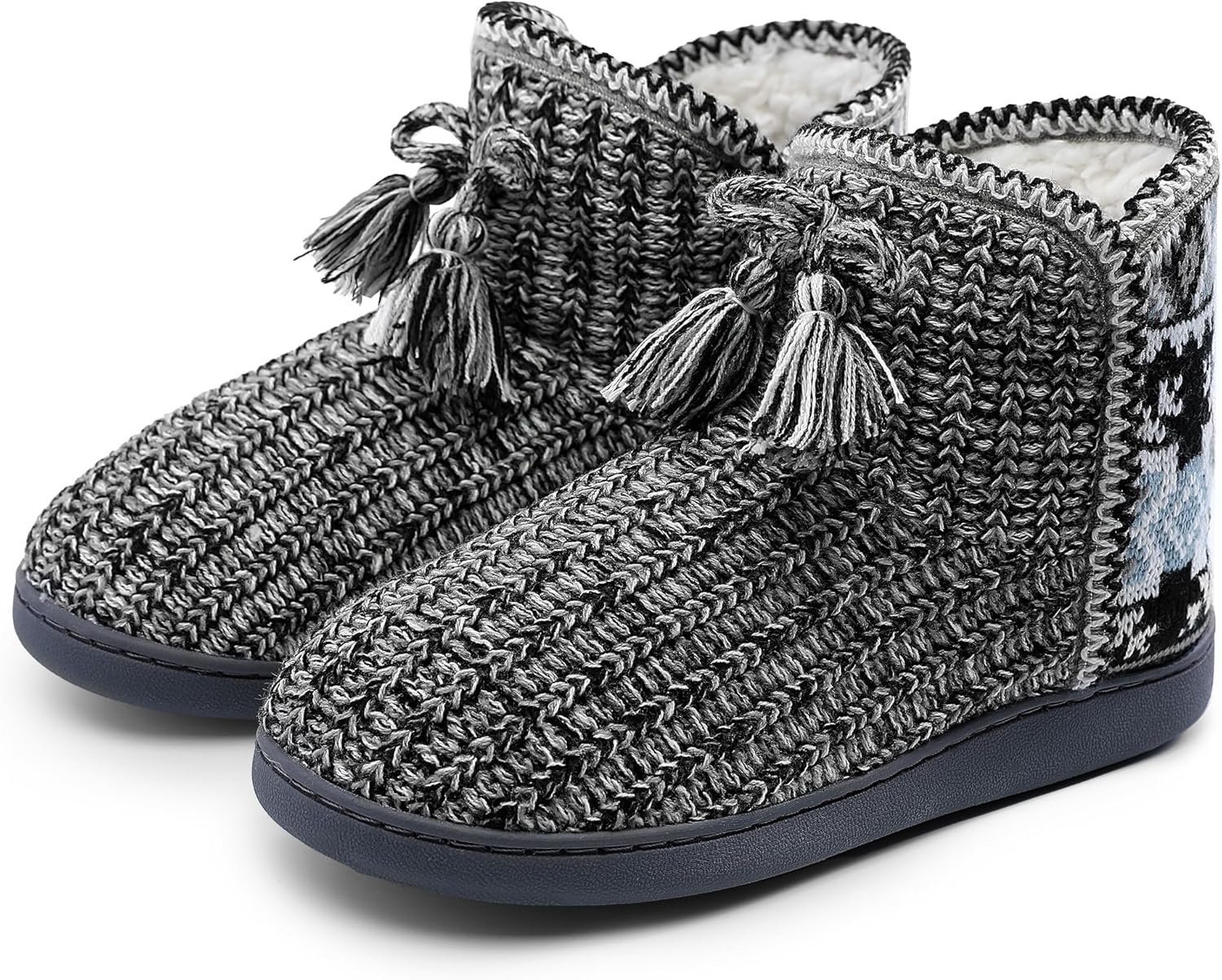 MIXIN Womens Cozy Bootie Slippers Winter Anti-Slip Home Slippers Boots Indoor Outdoor Shoes - Image 7