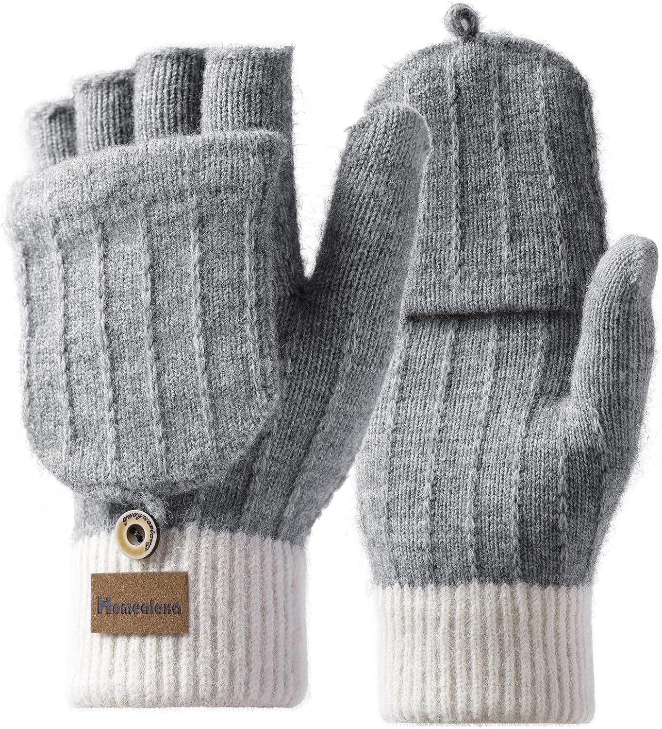 Homealexa Winter Gloves Touchscreen Gloves Knitted Finger Gloves Sport Warm and Windproof Winter Gloves for Skiing Cycling and Texting Suitable for Men and Women - Image 2