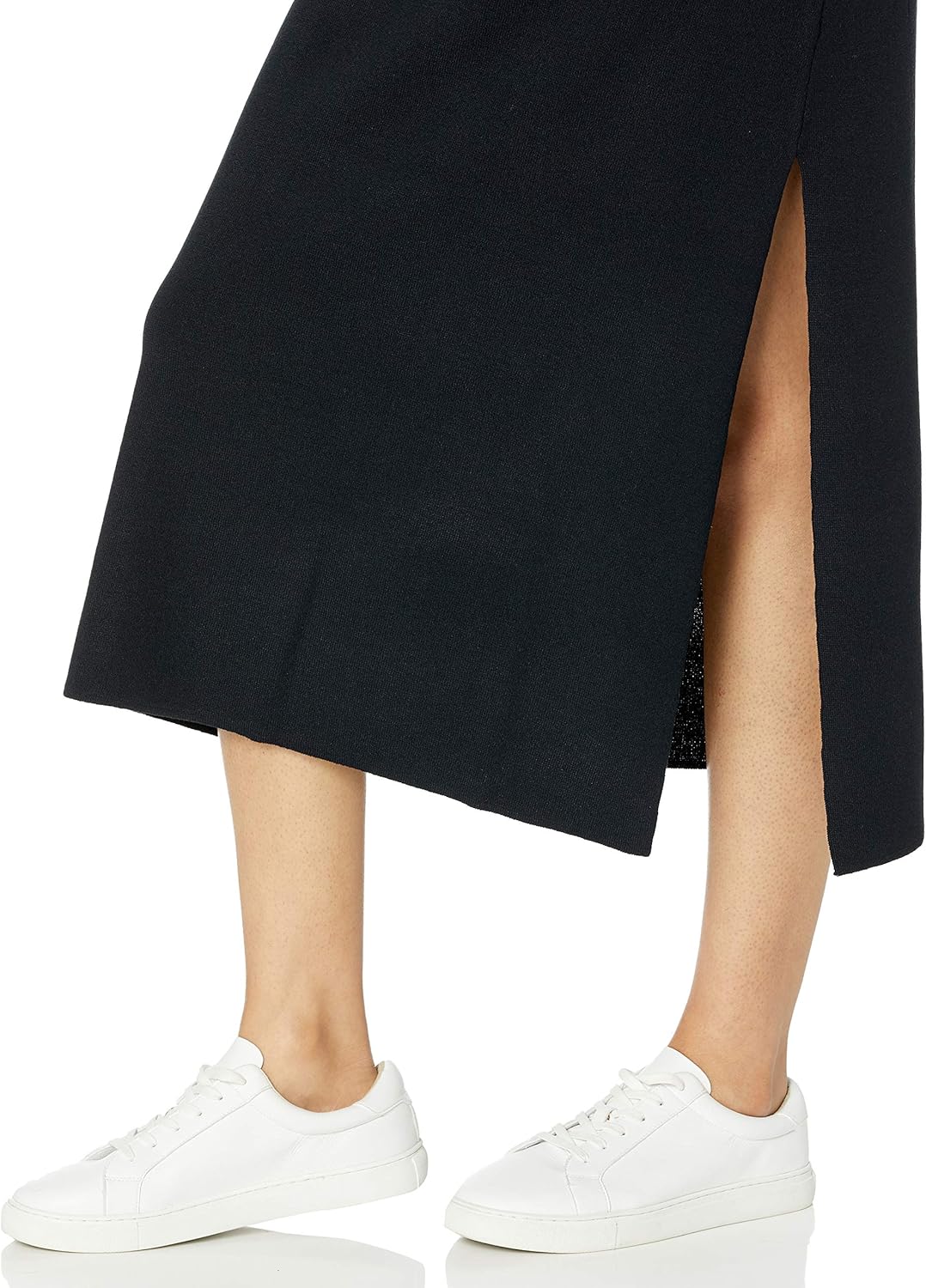 The Drop Women's Gabriela High-Neck Cut-In A-Line Side-Slit Maxi Sweater Dress - Image 8