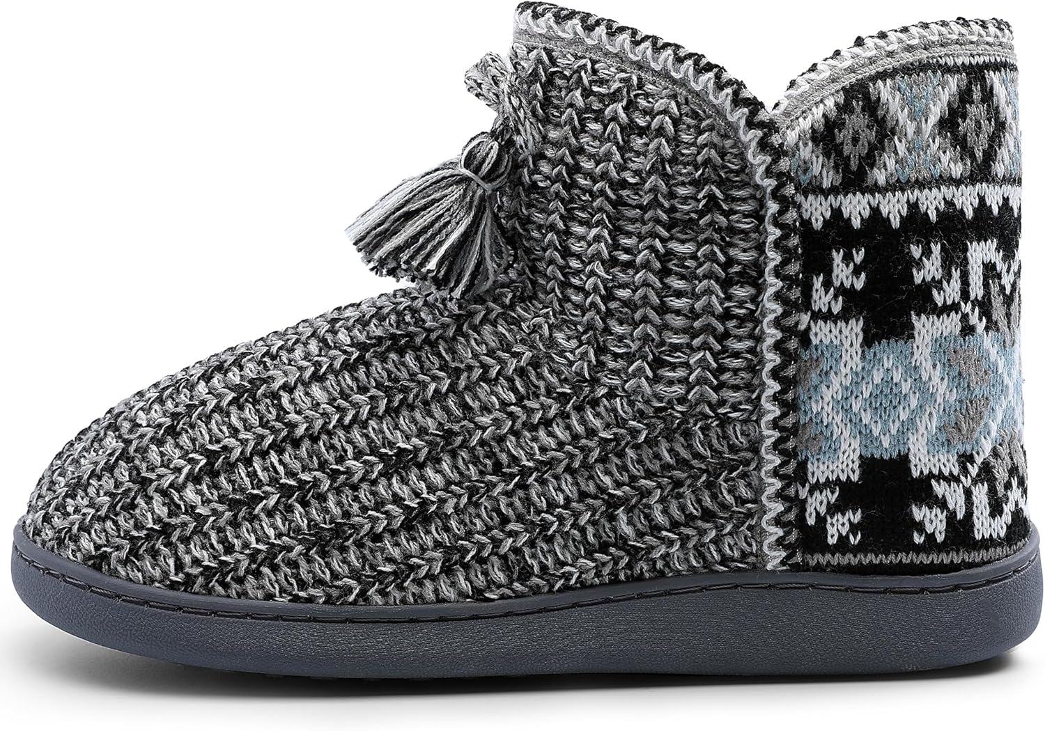 MIXIN Womens Cozy Bootie Slippers Winter Anti-Slip Home Slippers Boots Indoor Outdoor Shoes - Image 3